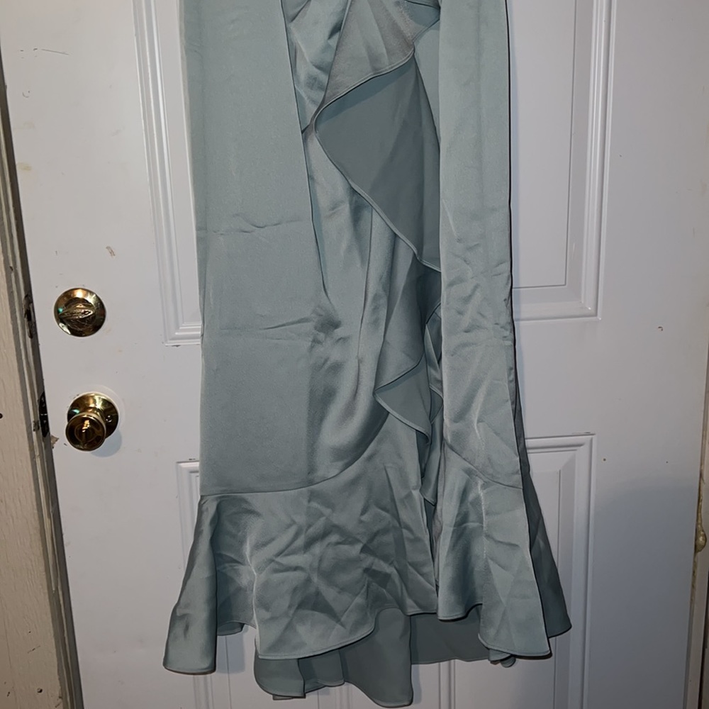 City Chic Soft Blue Ruffle Maxi Dress - Picture 7 of 14